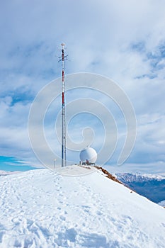 meteorological station of Monte Lema Switzerland photo