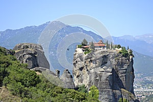 Meteors monasteries in Greece. photo