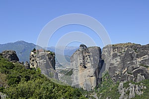 Meteors monasteries in Greece. photo