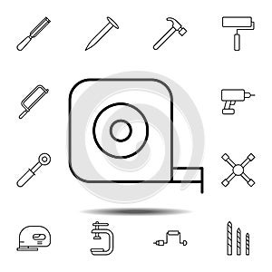 meter, gauge icon. Simple thin line, outline vector element of Construction tools icons set for UI and UX, website or mobile