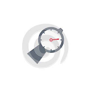 Meter vector flat colour icon