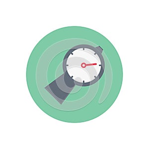 Meter vector flat colour icon