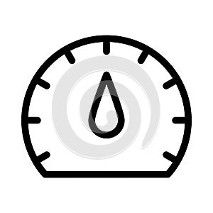 Meter thin line vector icon