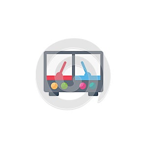 Meter vector flat colour icon