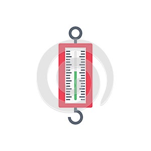 Meter vector flat colour icon
