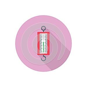 Meter vector flat colour icon