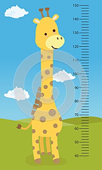 Meter wall giraffe
