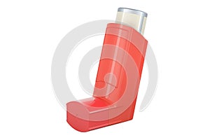 Metered-dose inhaler, 3D rendering