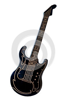 Methacrylate black guitar photo