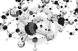 Methan Molecules Background