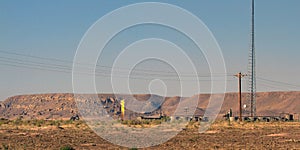 Methane Flame at an industrial drilling site in rural Utah