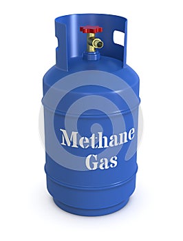 Methane gas cylinder