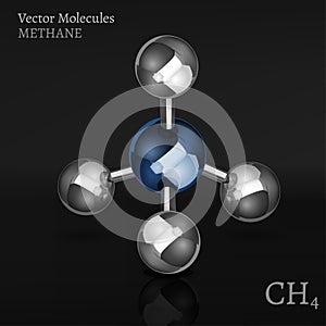 Methane Molecule vector