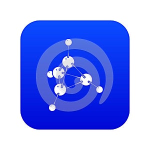 Methanol icon blue vector