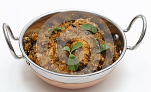 Methi chicken in a kadai