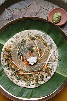 Methi dosa - a pancake from South India