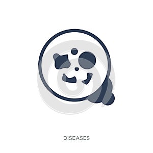 Methicillin-resistant Staphylococcus aureus (MRSA) icon. Trendy photo