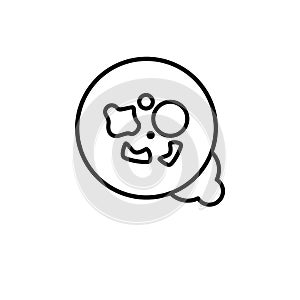 methicillin-resistant staphylococcus aureus (mrsa) icon. Trendy photo