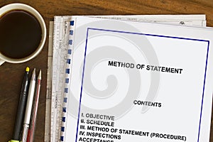 Method of statement