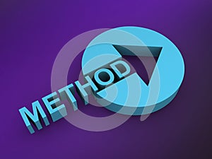 method word on purple