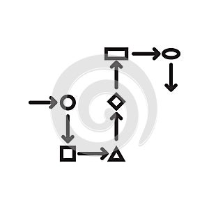 Methodology icon, vector illustration