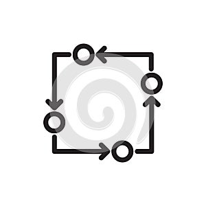 Methodology icon, vector illustration