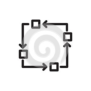 Methodology icon, vector illustration