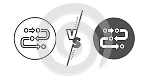 Methodology line icon. Development process sign. Vector