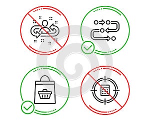 Methodology, Online buying and Recruitment icons set. Calculator target sign. Vector