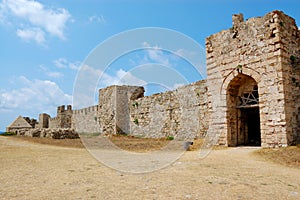 Methoni castle, messinia, greece photo