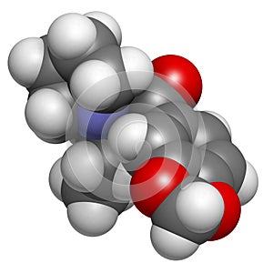 Methylenedioxypyrovalerone MDPV, Bath salts drug molecule.