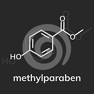 Methylparaben vector icon photo