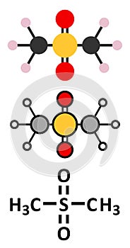 Methylsulfonylmethane (MSM) dietary supplement molecule