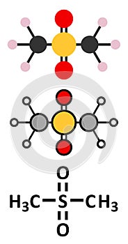 Methylsulfonylmethane (MSM) dietary supplement molecule photo