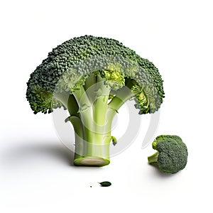 Meticulous Photorealistic Still Life: Fresh Broccoli With A Twist