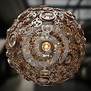 Meticulously arranged, allowing glimpses of light to permeate throug