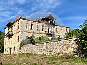 Metohi of Xiropotamou Monastery near Sarti, Greece photo