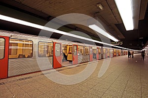 Metro in Amsterdam Netherlands