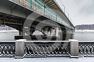 Metro bridge across the Moscow River.