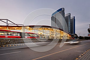 Metro bus and station Islamabad