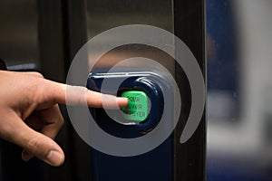 Metro button opens door