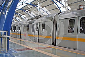 Metro Railway Transit New Delhi India