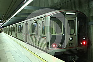 Metro Red line subway train