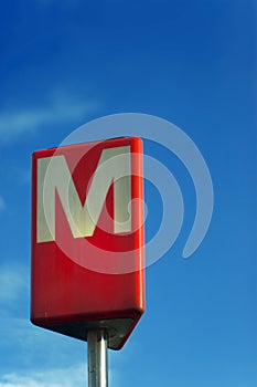 Metro sign