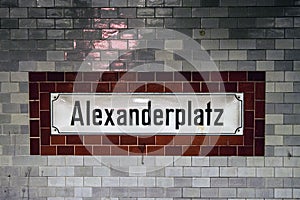 Metro station Alexanderplatz