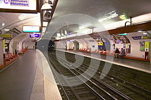 Metro Station, Paris, France