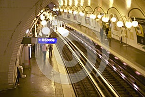 Metro Station, Paris, France