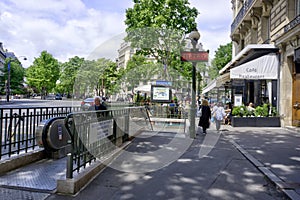 Metro Station Paris France