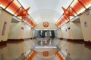 Metro station Prospekt Slavy in St. Petersburg