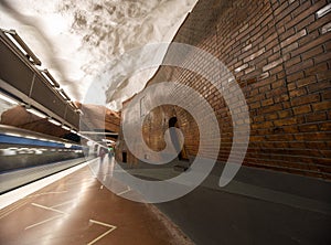 Metro Station Stockholm. Sweden. 08.11.2015